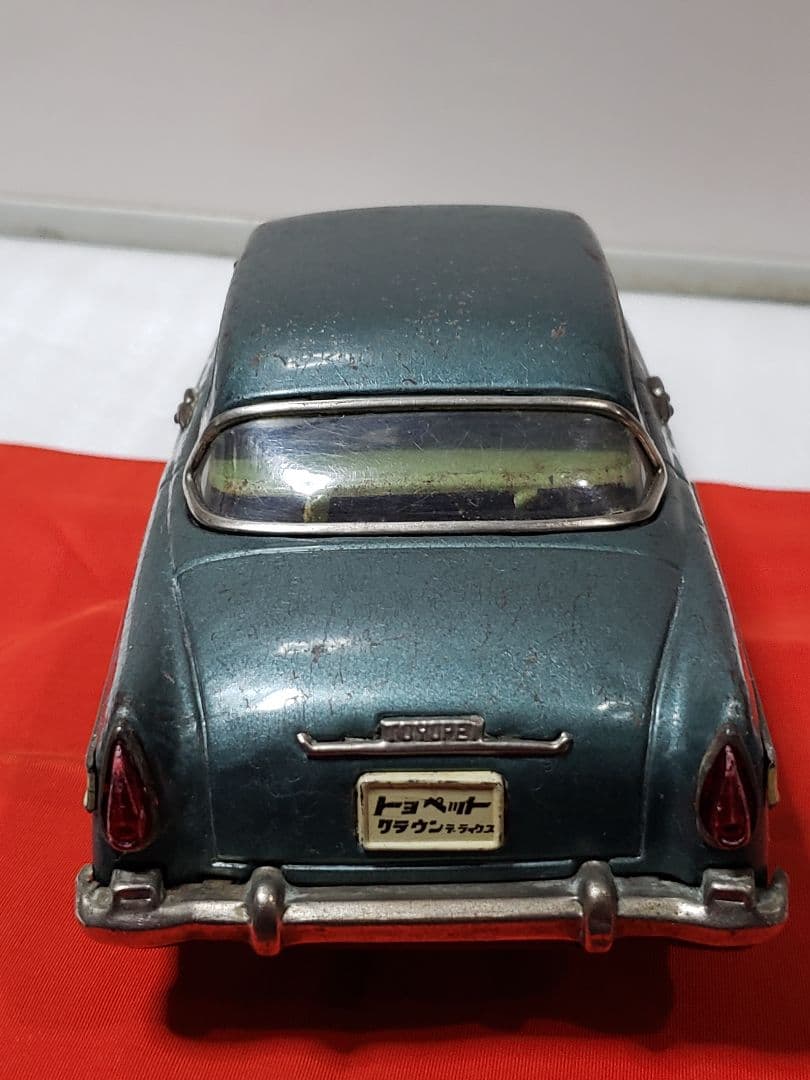 萬代屋　トヨペット クラウン デラックス 　青　ブリキ　箱無し