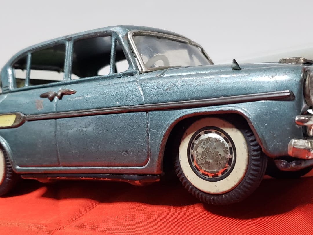 萬代屋　トヨペット クラウン デラックス 　青　ブリキ　箱無し