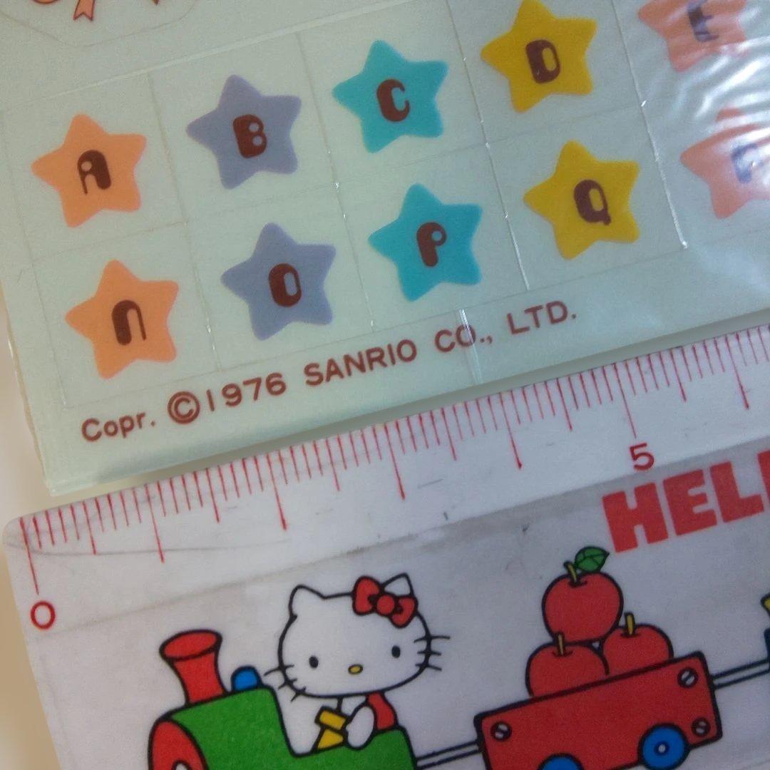 昭和レトロ 1976年 サンリオ リトルツインスターズ シール 未開封