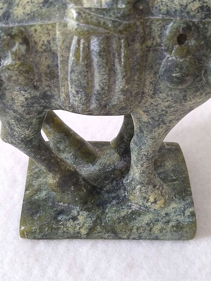 馬 石彫刻 中国 天然石 オブジェ アンティーク