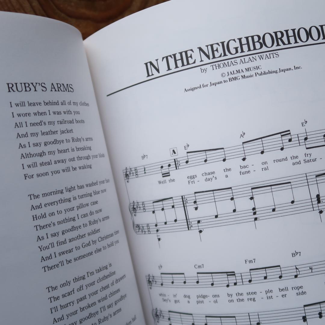 セール！　希少！　ピアノ曲集 ピアノ弾き語り　TOM WAITS トム・ウェイツ