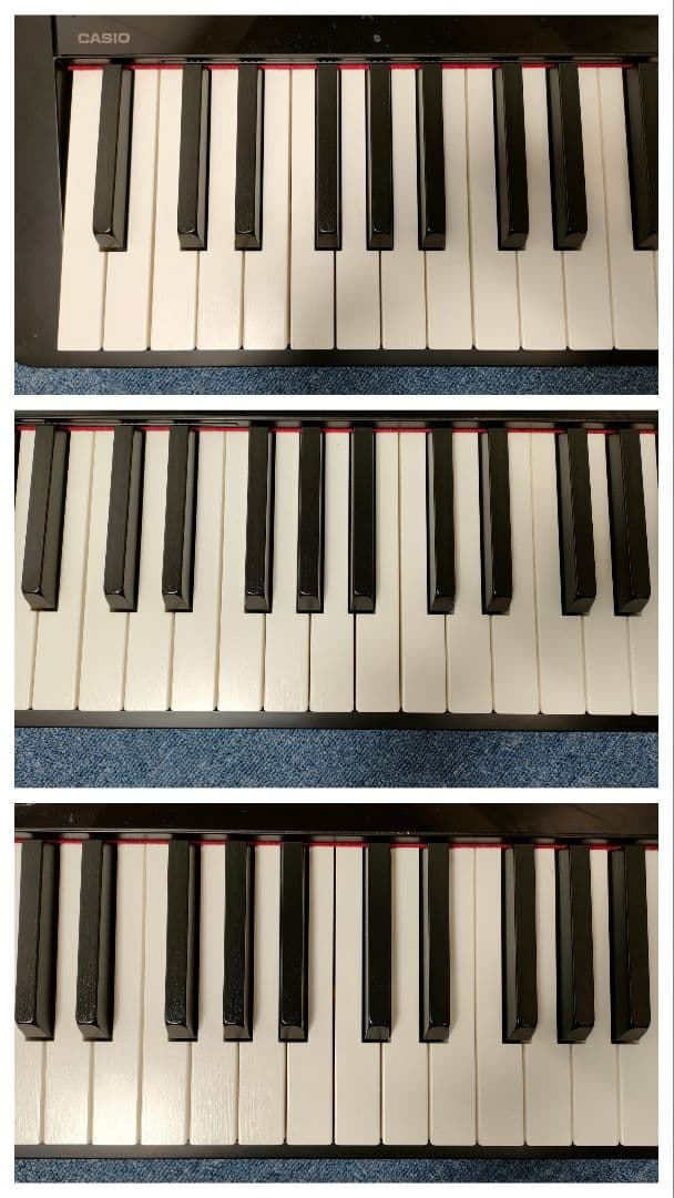 ロズリン CASIO 電子ピアノ PX-S1000 BK ペダル付き88鍵