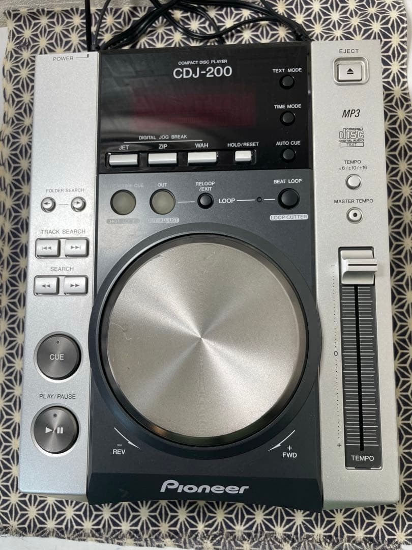 Pioneer dj パイオニア　CDJ-200 レンズクリーニング　電源コード