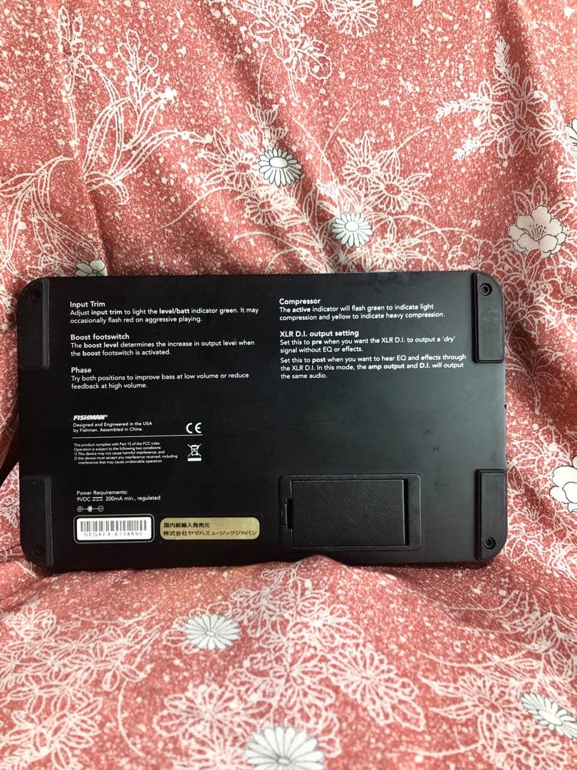 Fishman TONEDQ APX I PRE-EQ-DI ジャンク