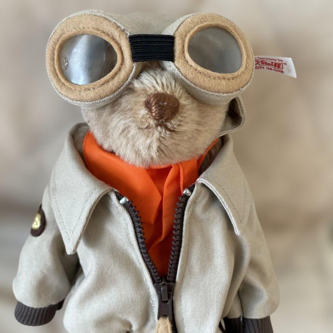 シュタイフ テディベア JAL Pilot Teddy bear 限定版トート付