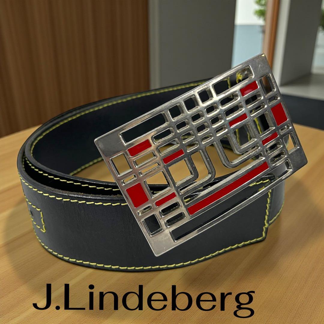 【希少】 J.LINDEBERG STOCKHOLM 1990's本革ベルト