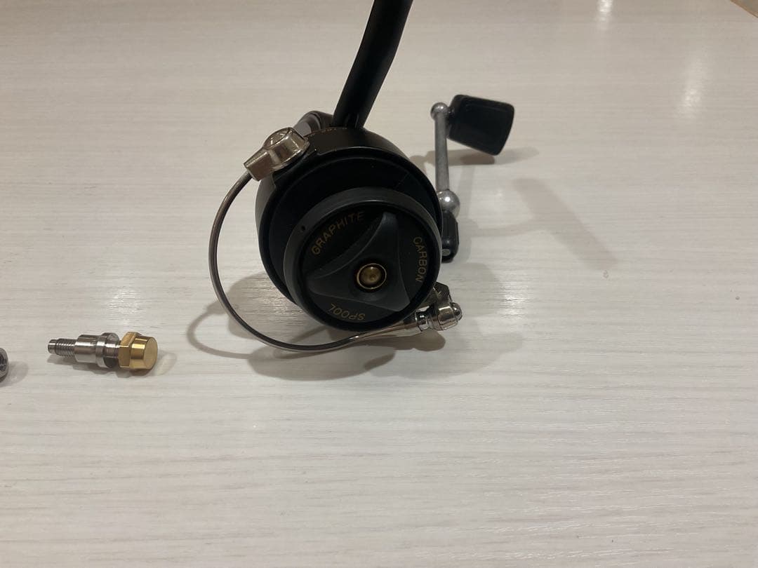 ミッチェル308左ハンドルモデルとハンドルパーツ　ハンドルシャフト