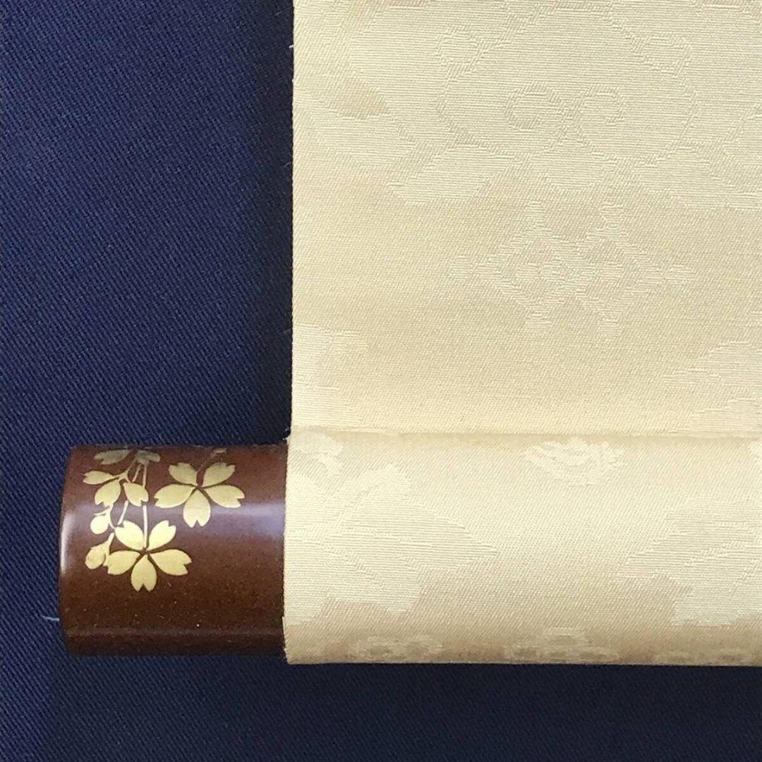 真作/細合秀穀/孔雀図/花鳥図/横物/鳥図/掛軸/名家伝来/AK-444