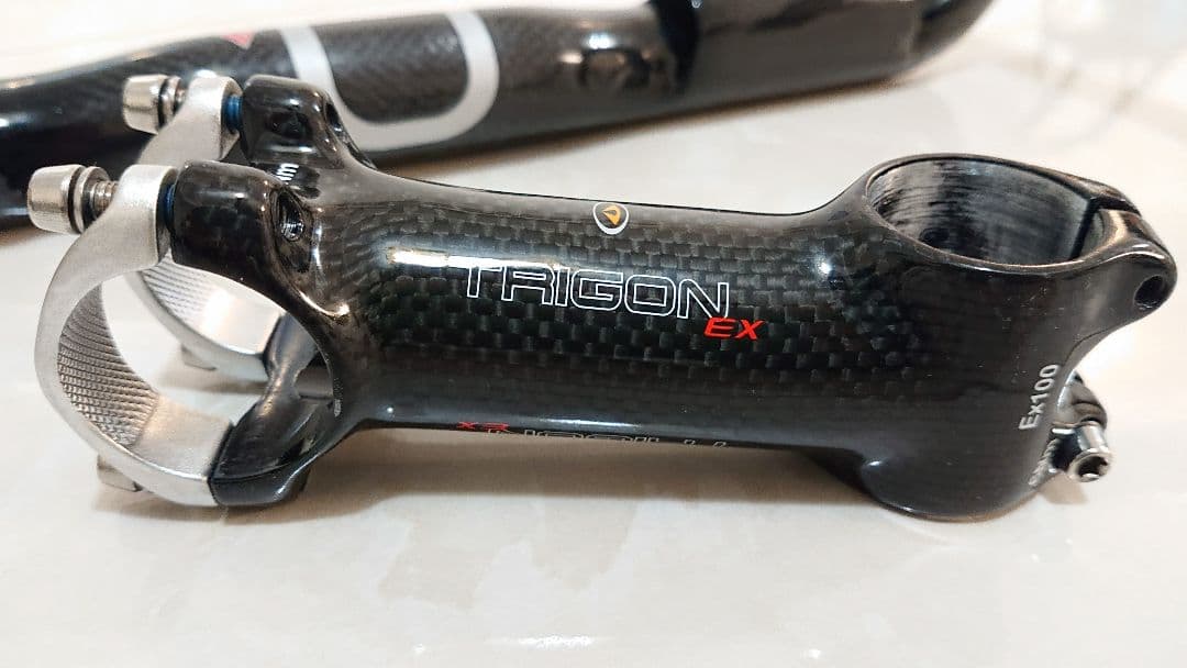 チネリ カーボンハンドル ネオカーボ トリゴン カーボンラップ ステム セット