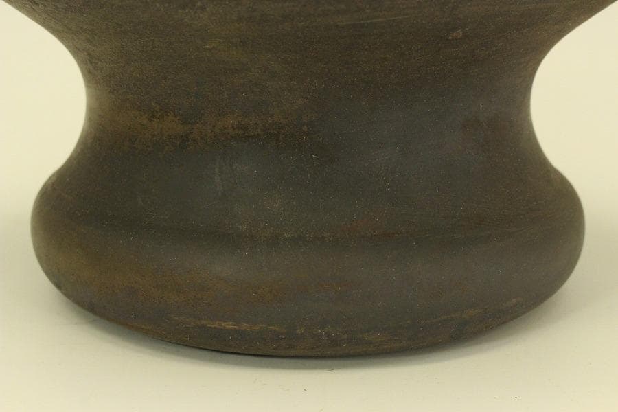 古銅 饕餮紋 瓶掛 火鉢 手炙り 時代物(A731)