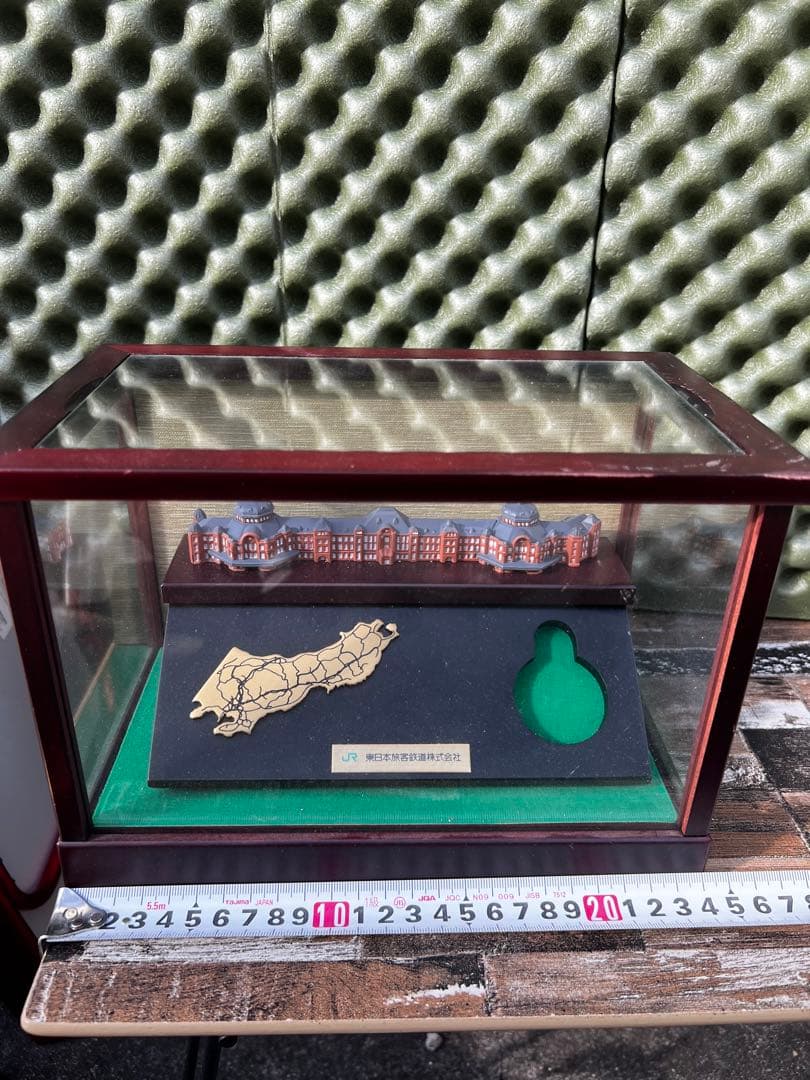鉄道模型JR東日本 退職記念品 東京駅模型 懐中時計 ガラスケース付　非売品