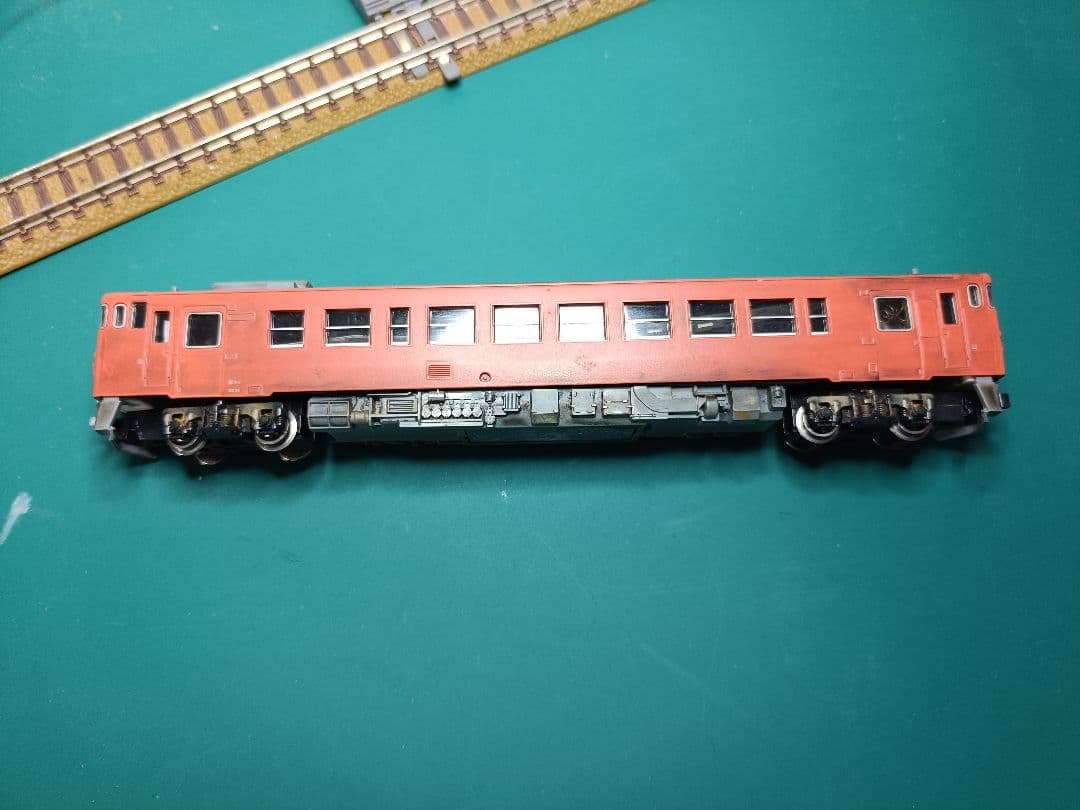 待避線レイアウト キハ40M車 パワーユニット 電動ポイント 駅舎付　フルセット