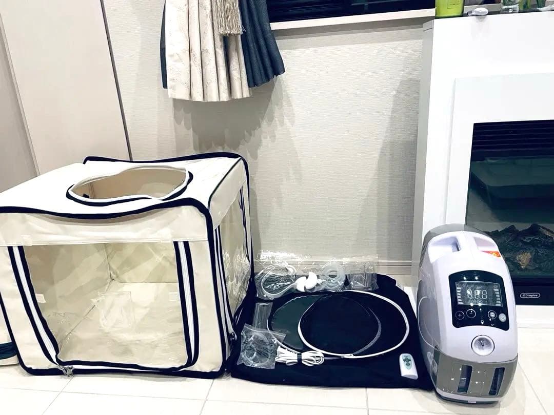 ペット　酸素　高性能酸素濃縮発生器　＆　酸素室セット