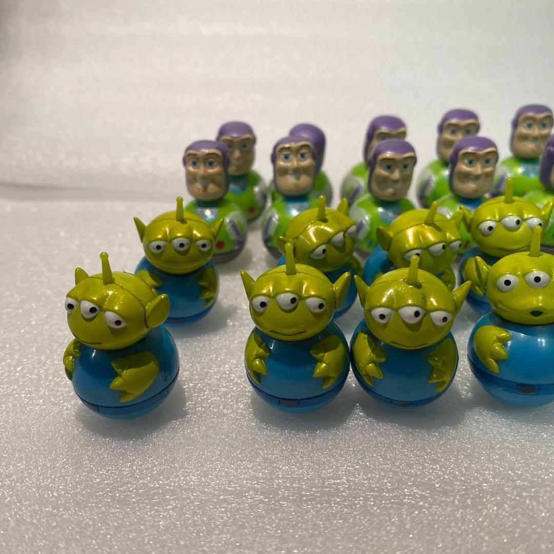 トイストーリー　バズ　リトルグリーンメン　起き上がり小法師 34個セット