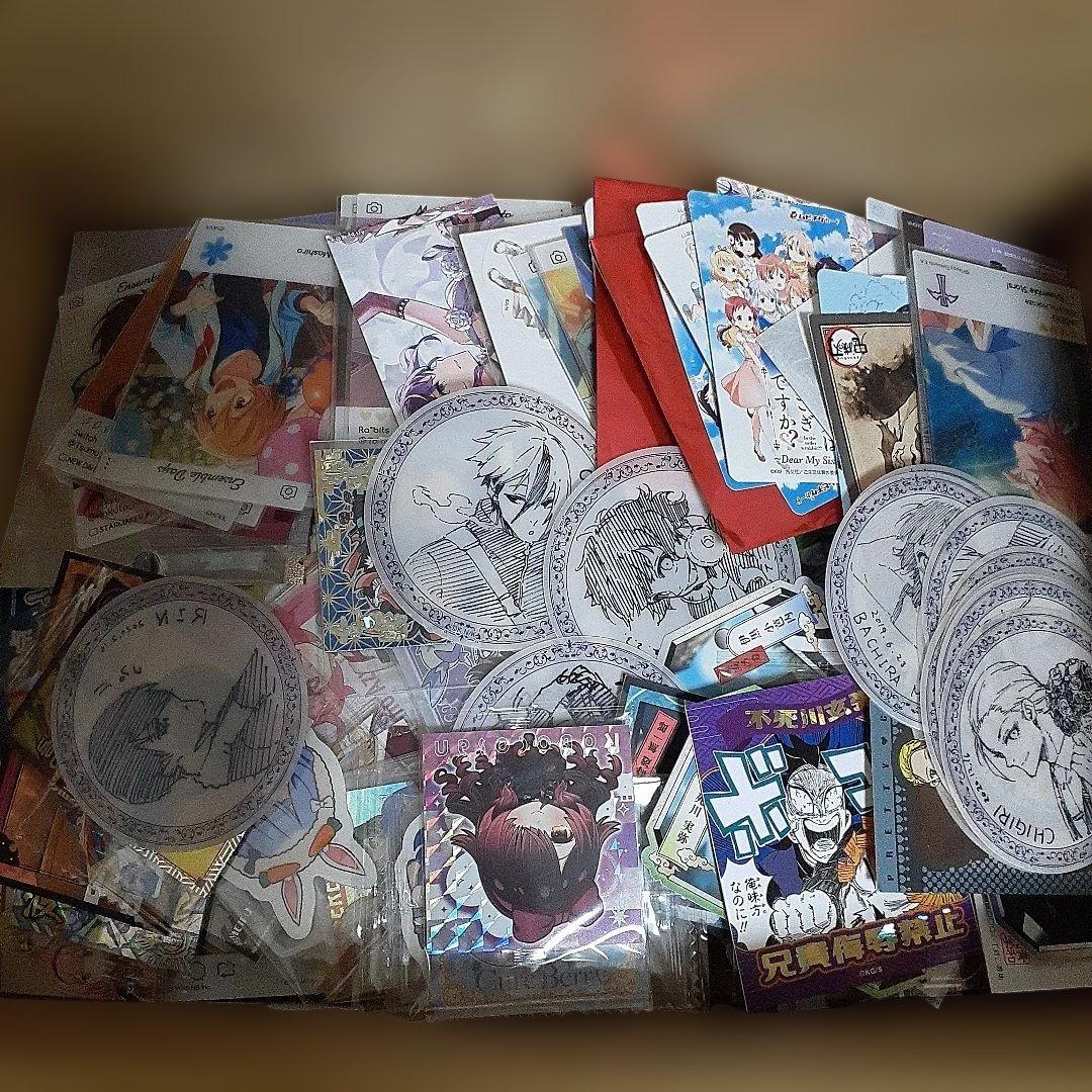 アニメ・マンガ・キャラクター　紙類　シール　ステッカー　ミニカード　まとめ売り
