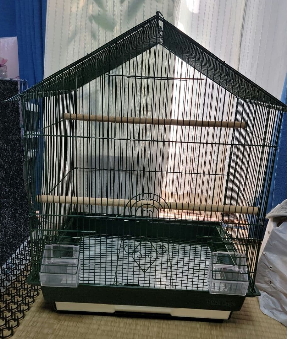 【新古品】希少 バードゲージ 鳥かご 家型L 緑 ディスワン株式会社