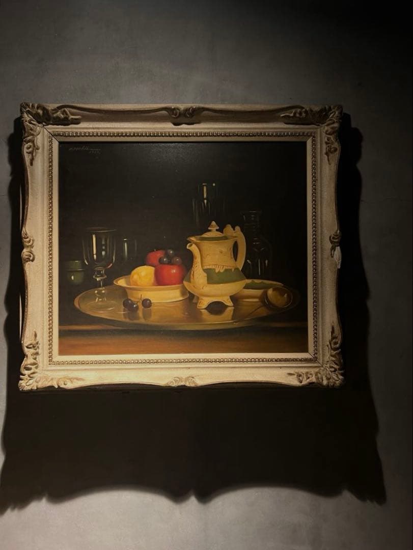 リアリズム　精密油彩画　直筆サインあり　1939