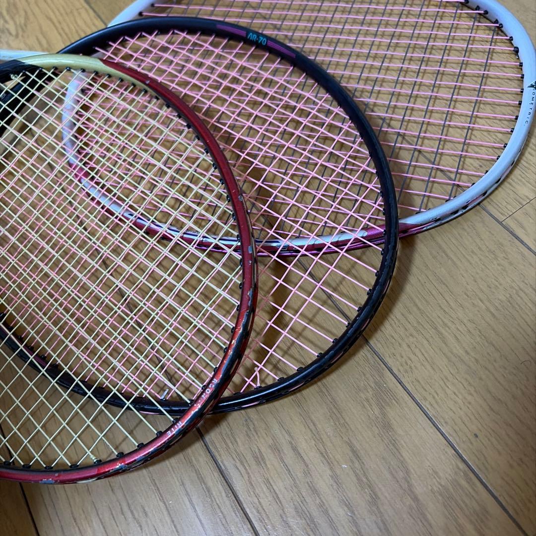 YONEX バドミントンラケット Carbonexなど　3本　セット　ヨネックス