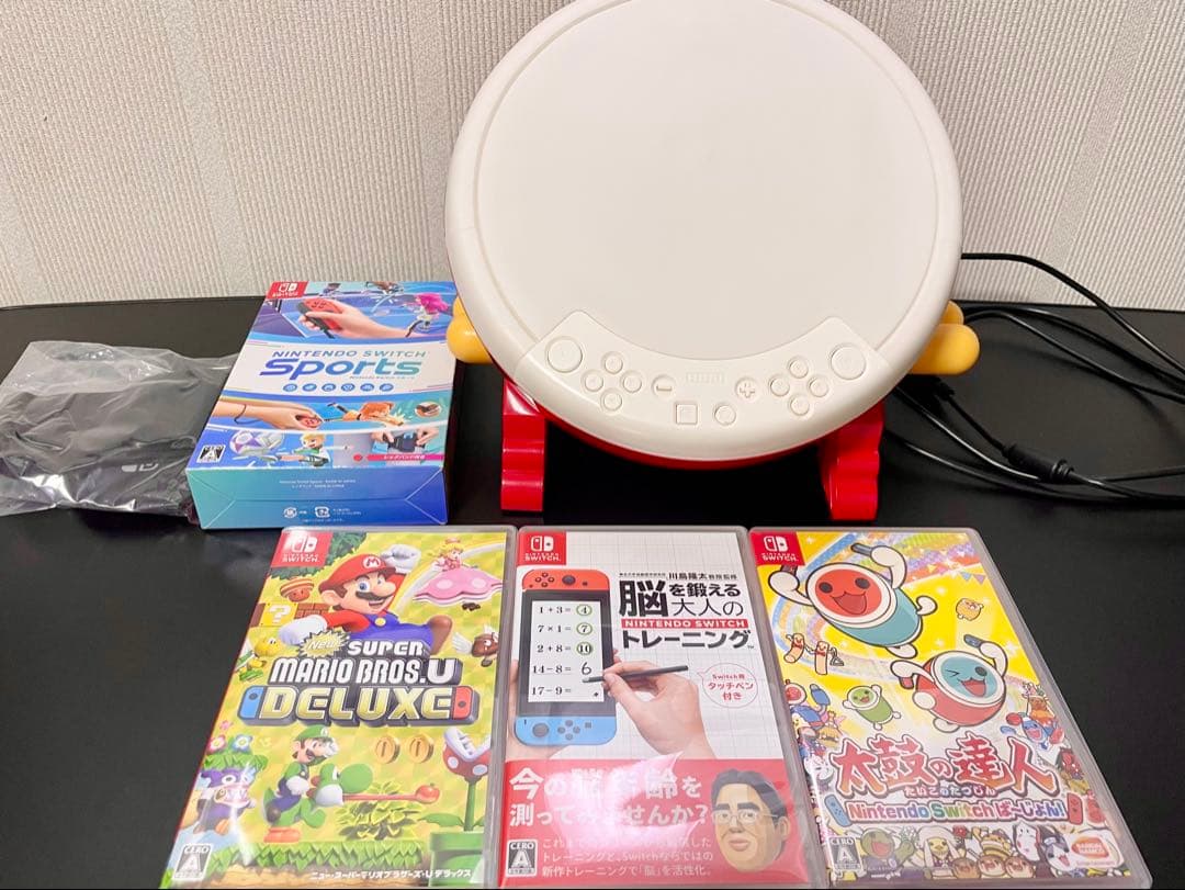⭐︎Nintendo Switch＋ゲームソフト4つ＋太鼓コントローラーのセット