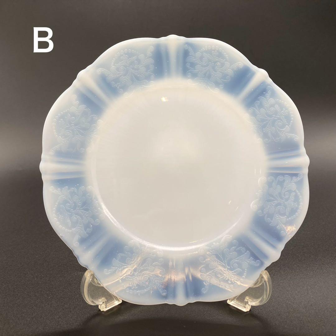 マクベスエバンス オパールセントガラス プレート 2枚セット