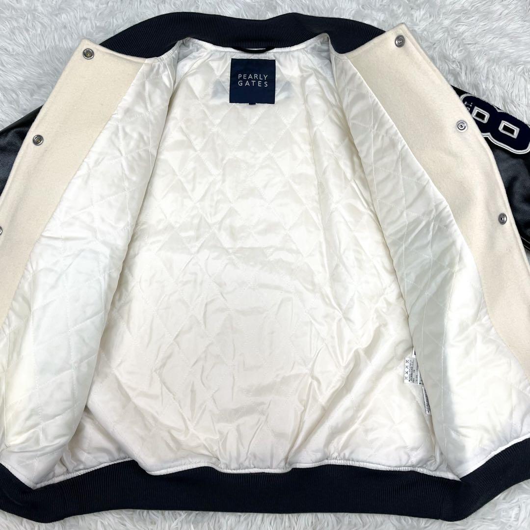 美品 パーリーゲイツ シンプソンズ コラボ スタジャン レザー切替 ワッペン