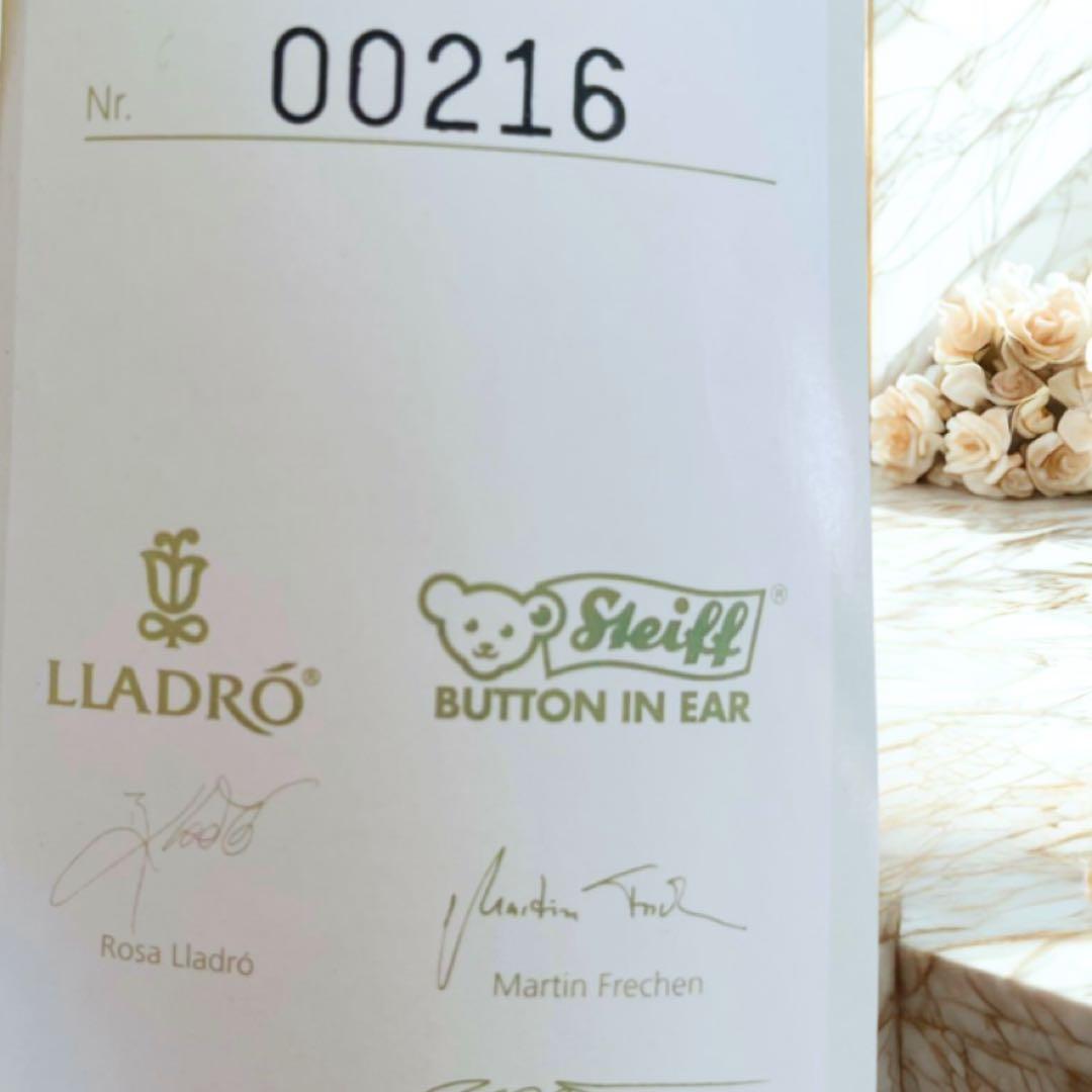 LLADRO Steiffコラボレーション テディベアオーナメント【世界限定】