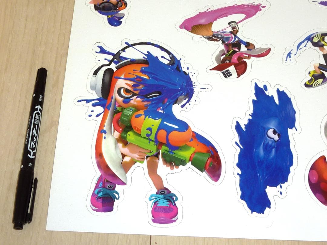 非売品 販促品★初代 スプラトゥーン キャラクターカットアウト POP