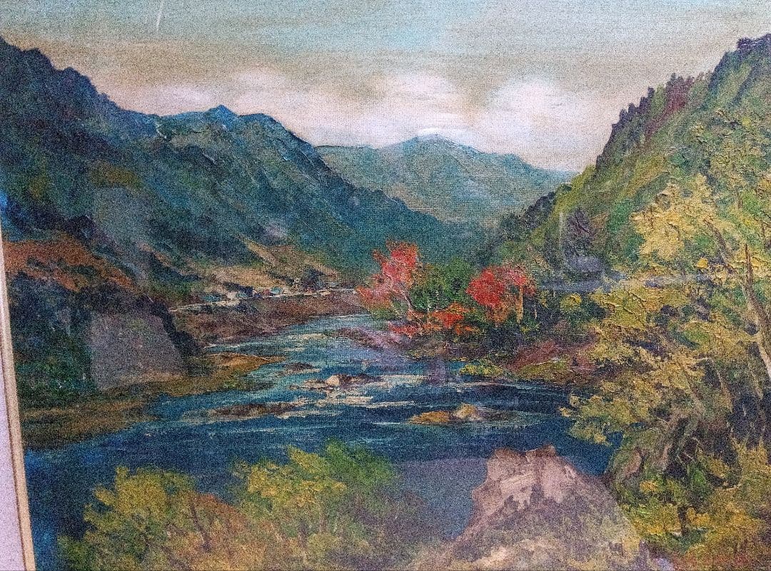 羽沢清水のF12号油彩が逸品です