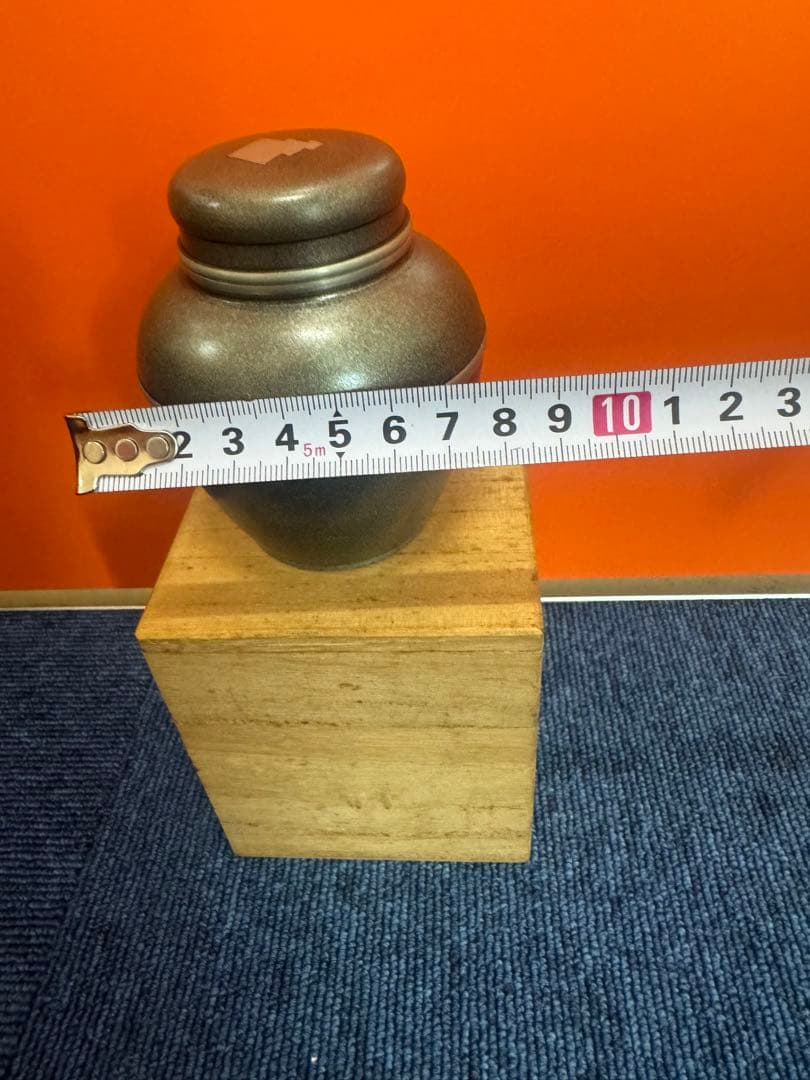 1759 清課堂　錫製　茶入