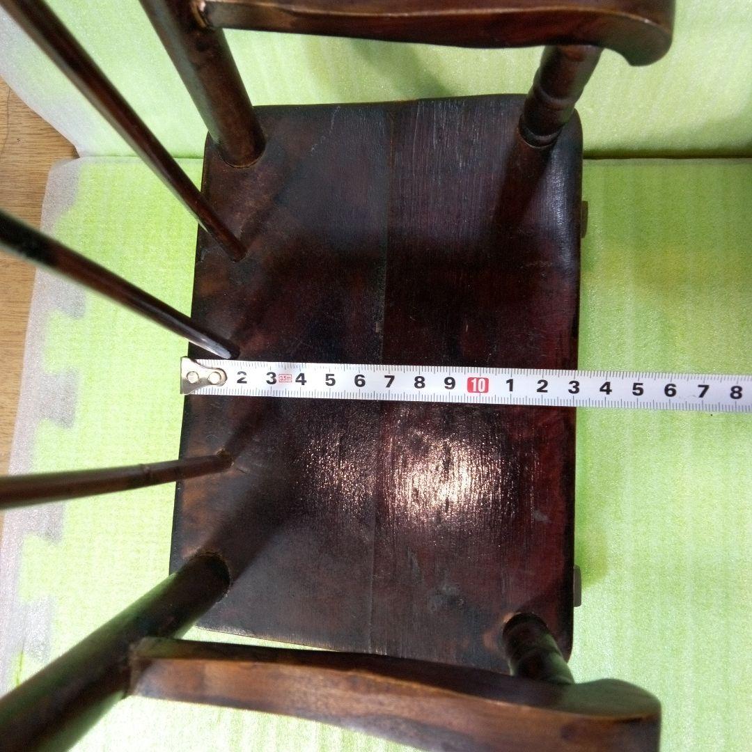 アンティーク　木製　ロッキングチェア　小型　小さな椅子　ミニチュア　人形椅子