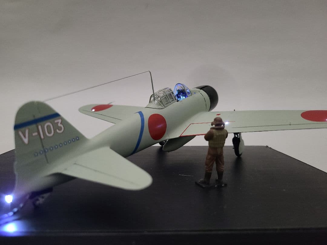 零式艦上戦闘機21型 坂井三郎乗機リアルモーターライズ完成品