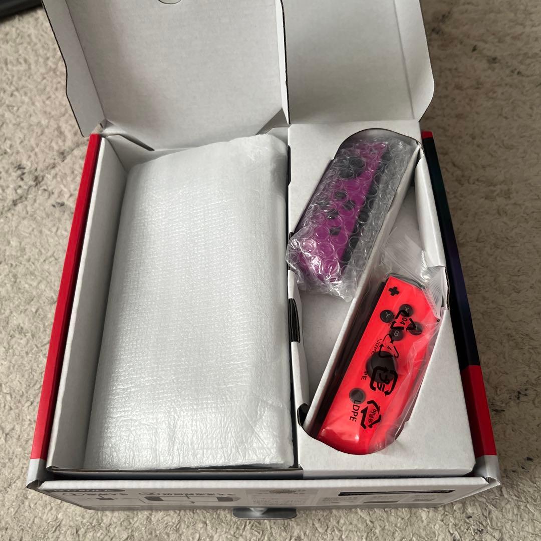 【有線LAN付き】Nintendo Switch 本体 赤/紫 付属品あり