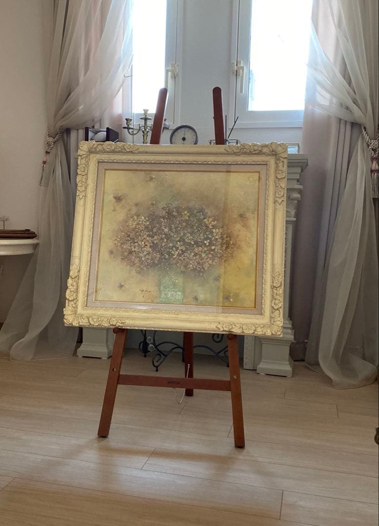 油彩画　花の音　吉井光子　F10