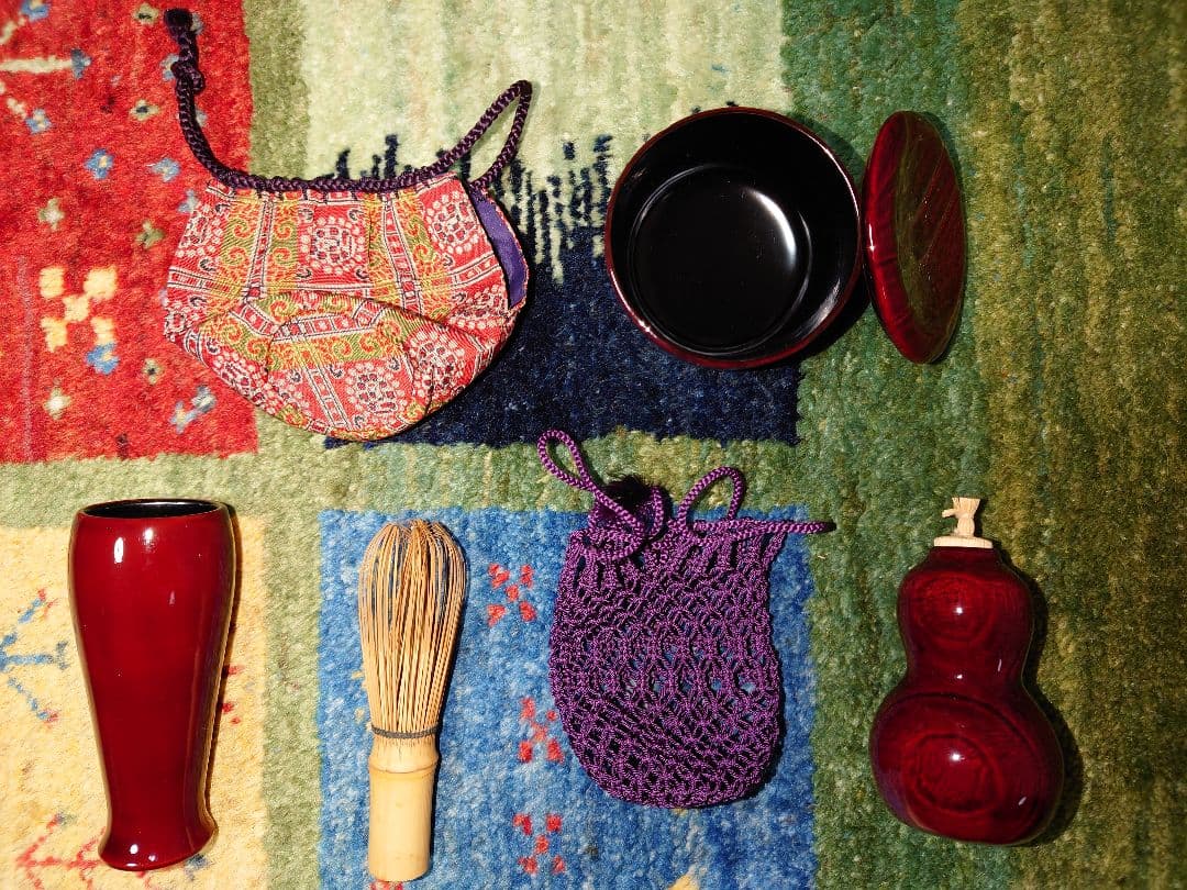 御所籠竹編み茶箱