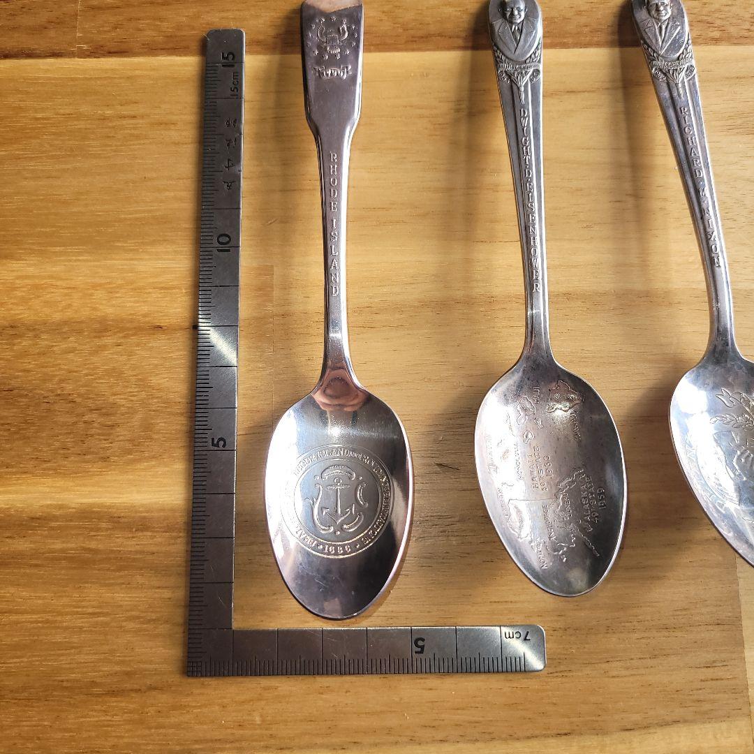 アメリカ歴代大統領 歴史的スプーン7本セット（未使用1本）