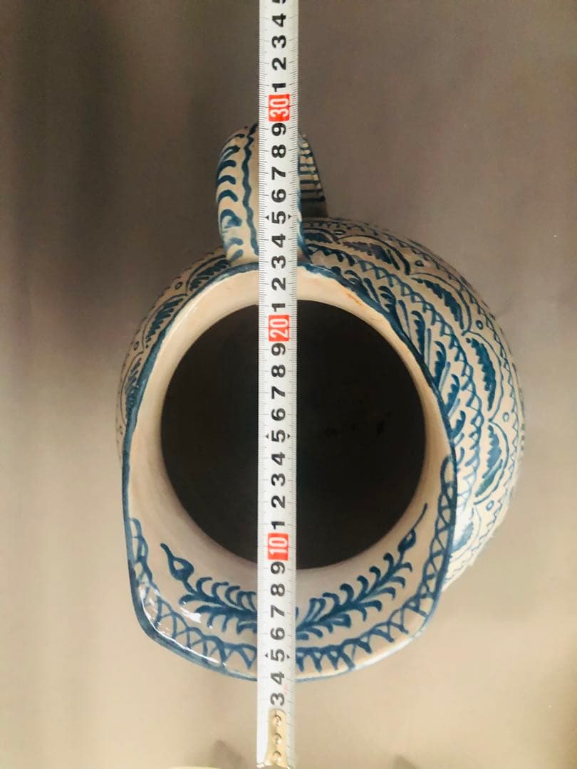 スペイン陶器　グラナダ焼　大ぶりの水差し