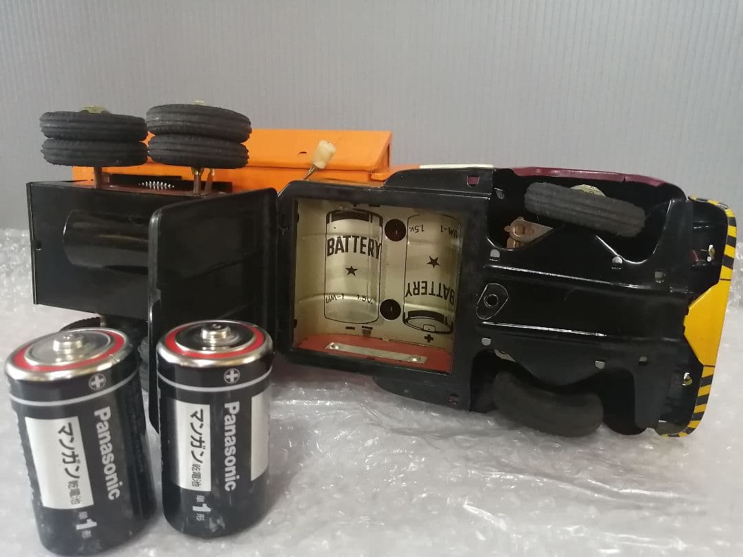 ダンプトラック & グラベルローダー　電動ブリキ　アルプス商事　日本製