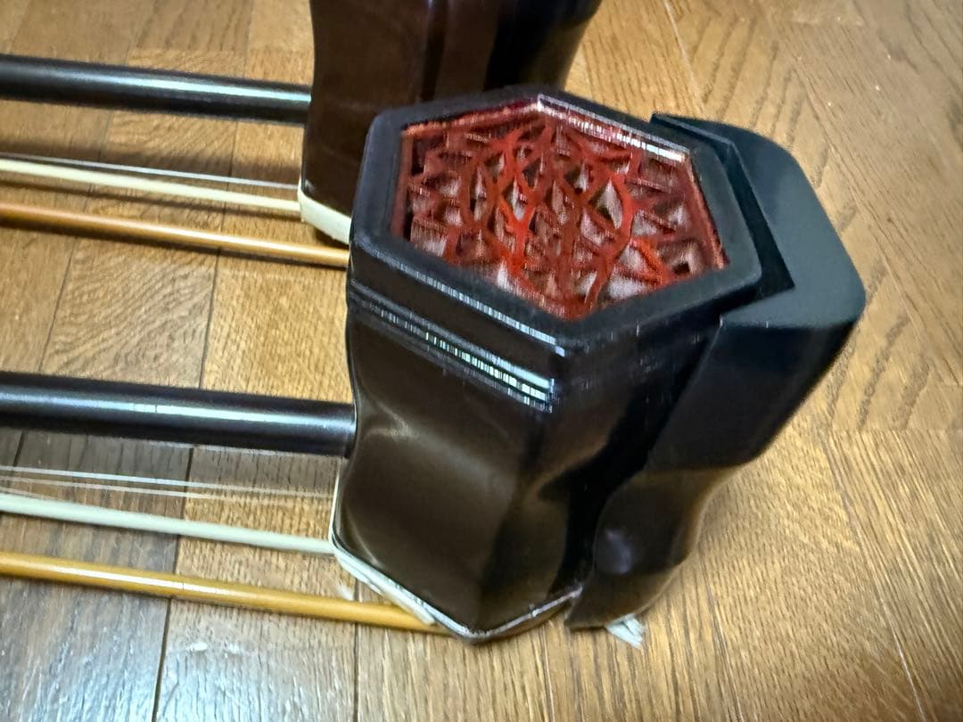 二胡 紅木 蛇皮 胡弓 中国民族楽器 ハードケース现状品 三点セット