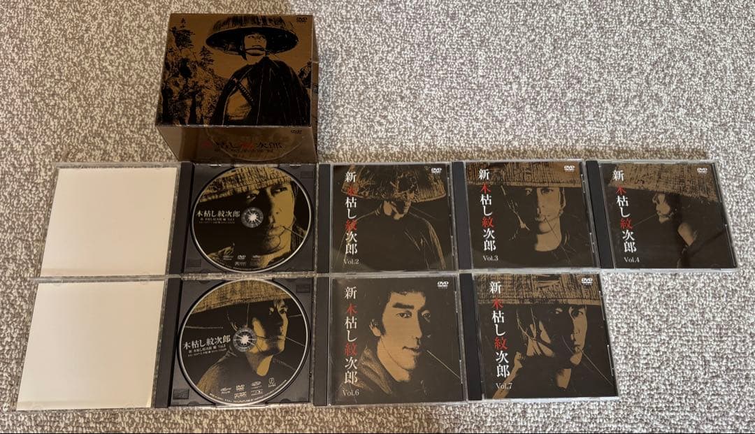 【フルセット】木枯し紋次郎DVD-BOX1～4(計34枚)市川崑劇場 中村敦夫他