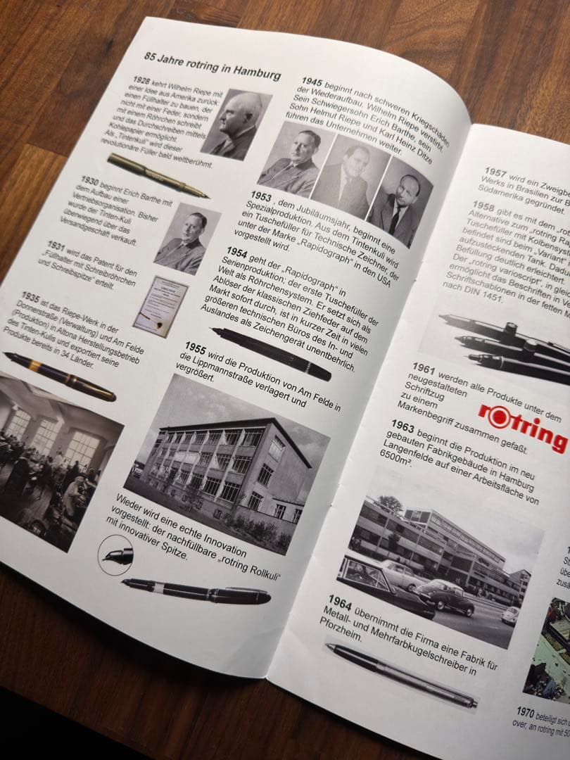 ロットリング ロールクリ 透明ニブ 万年筆 セルロイド/エボナイト 廃番製品