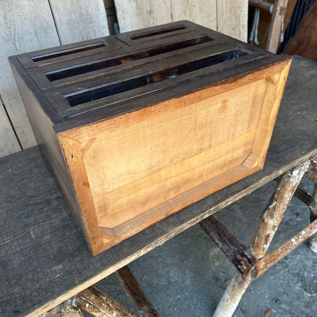 松本民藝風 木製小引き出し4杯 古家具 民藝家具