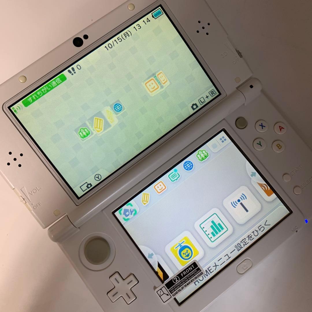 上下 IPS Newニンテンドー3DSLL パールホワイト 7372