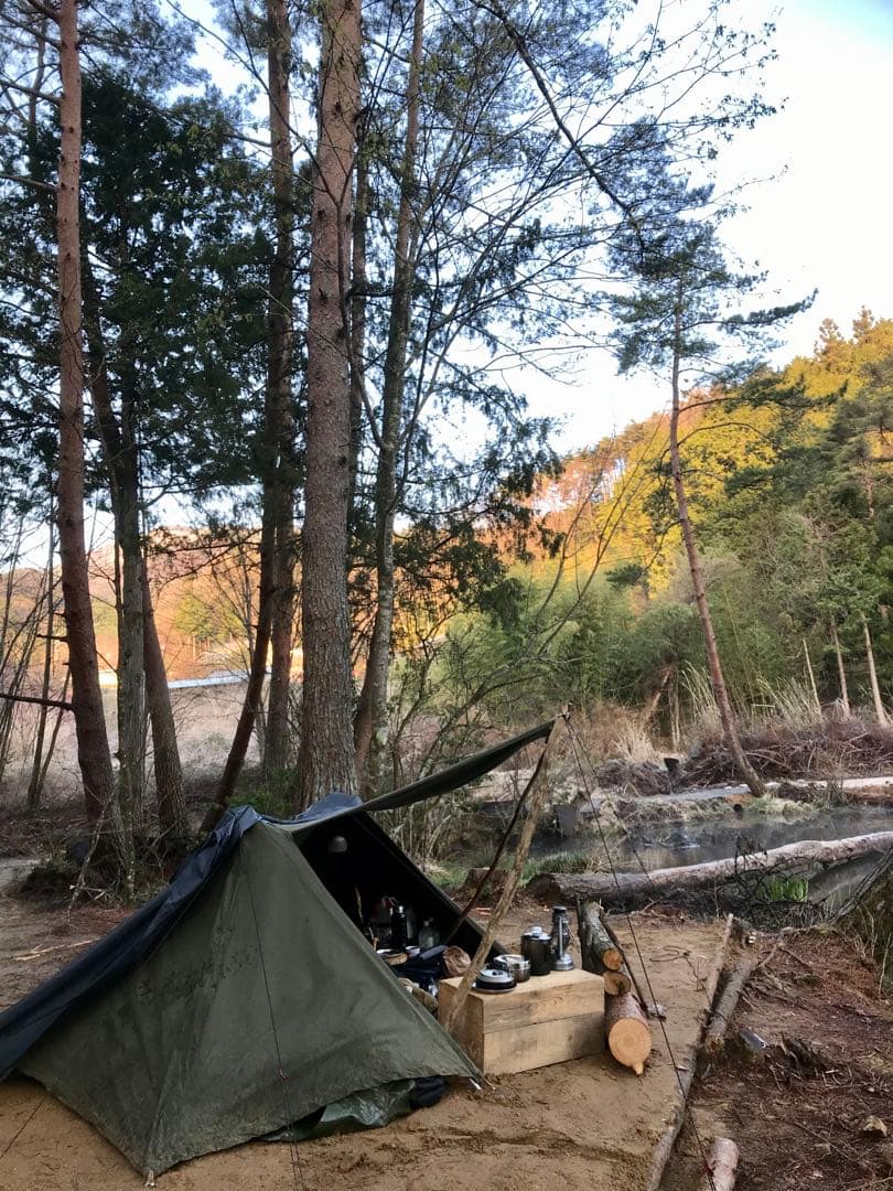 取説付き《フォックスベース仕様》二股フレーム＋棟ポール　快適キャンプセット⭐︎