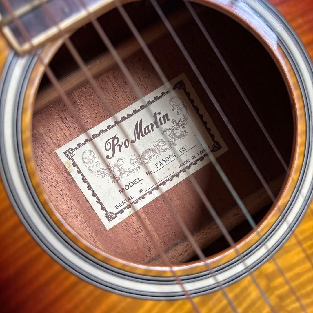 エレクトリック・アコースティックギター　Pro Martin EA500W VS