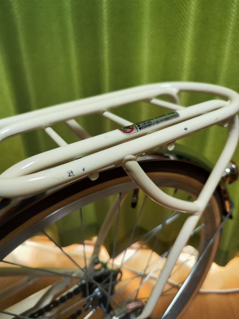 MAーJIN　asahi 子供用自転車　22インチ　 ホワイト 前カゴ付き