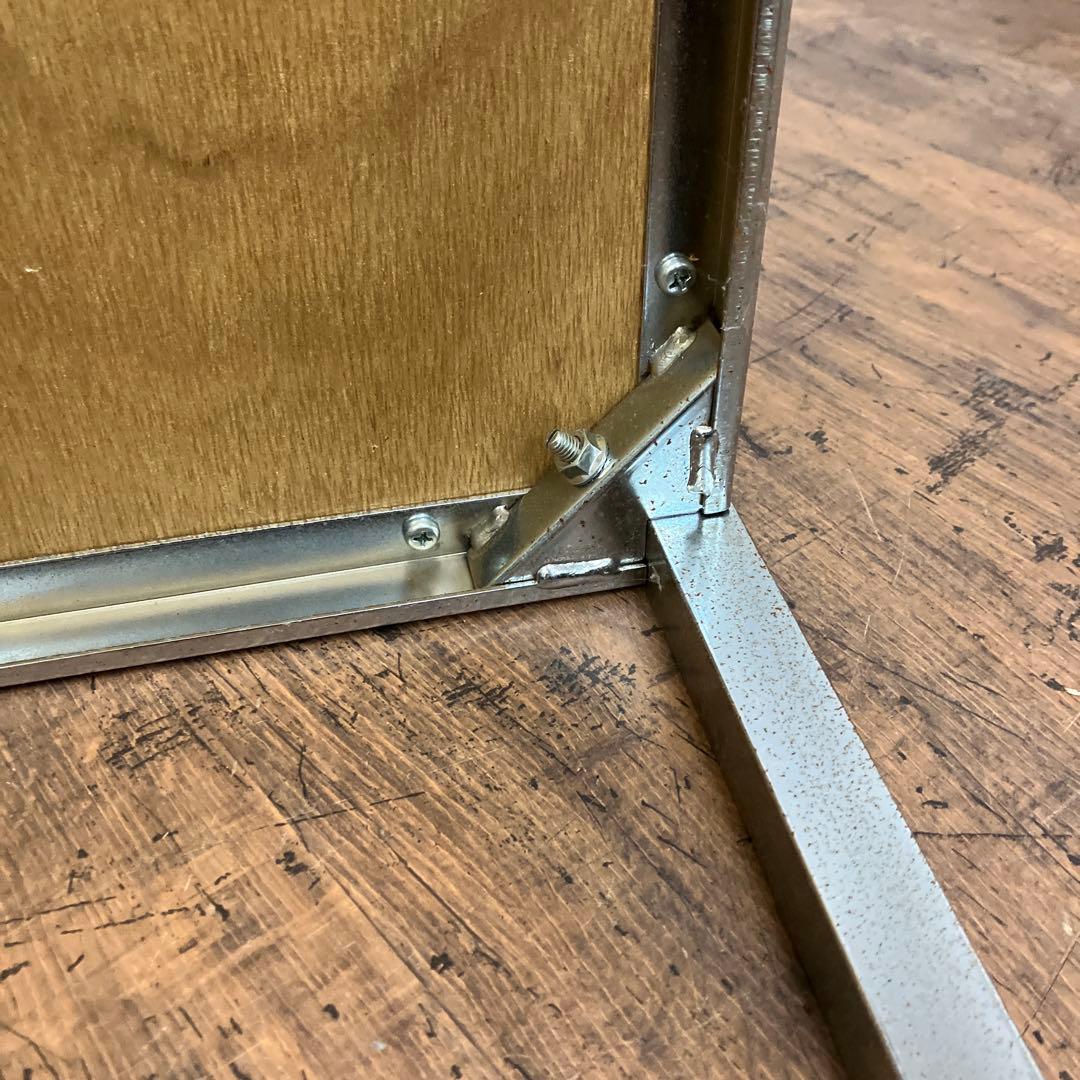 A-4 昭和レトロ ウチダ テレフォンスタンド 電話台 サイドテーブル 2段