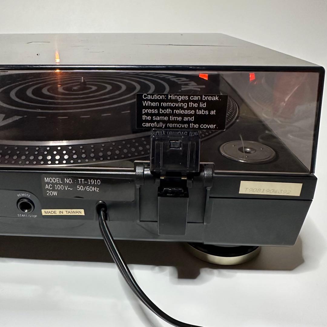① Numark TT-1910 ダイレクトドライブターンテーブ ル