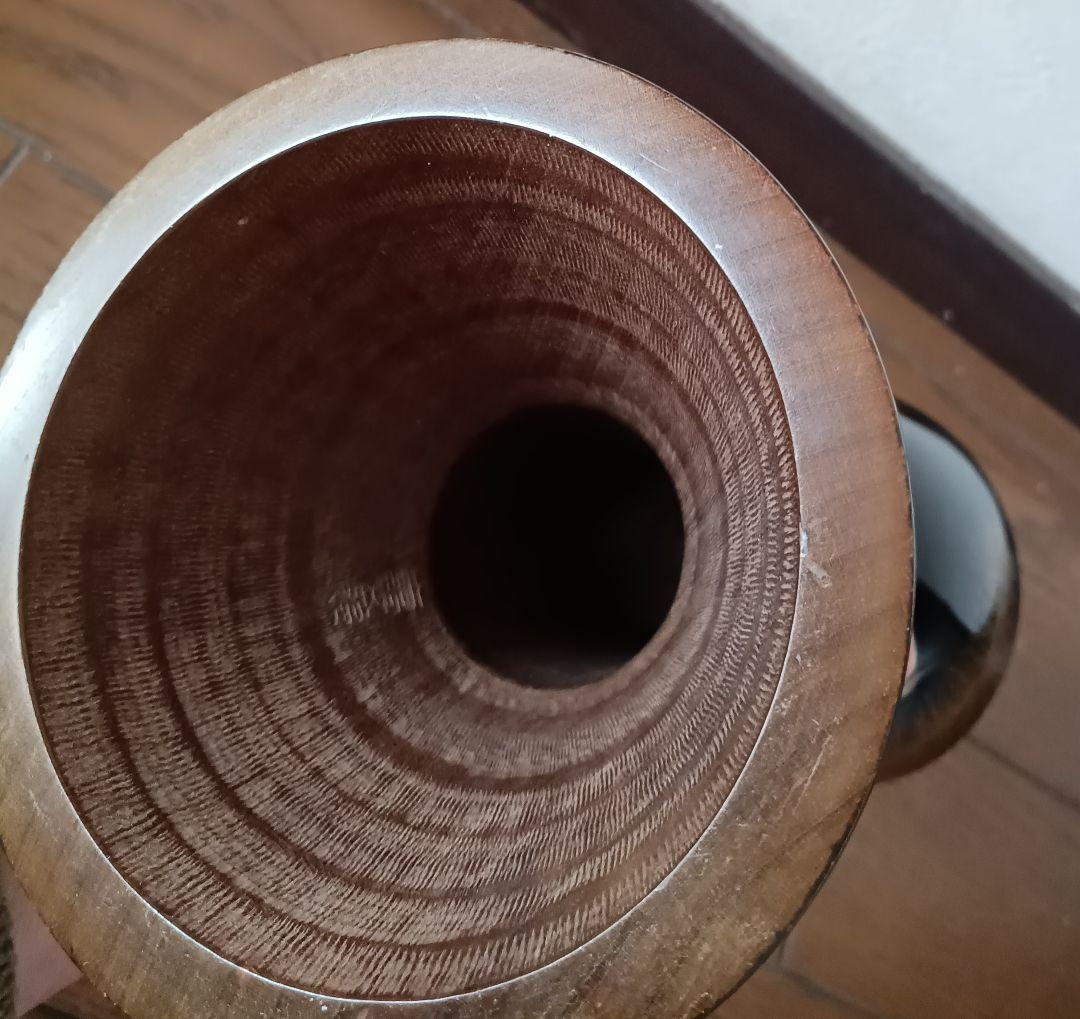 和楽器 小鼓胴 孔雀の羽