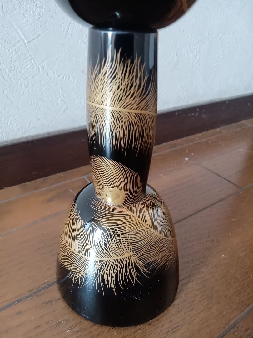 和楽器 小鼓胴 孔雀の羽