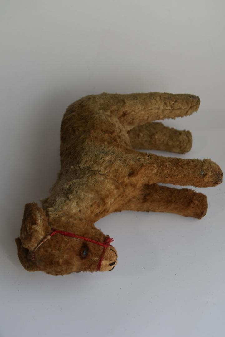 フランスアンティーク　古びたロバさんのぬいぐるみ